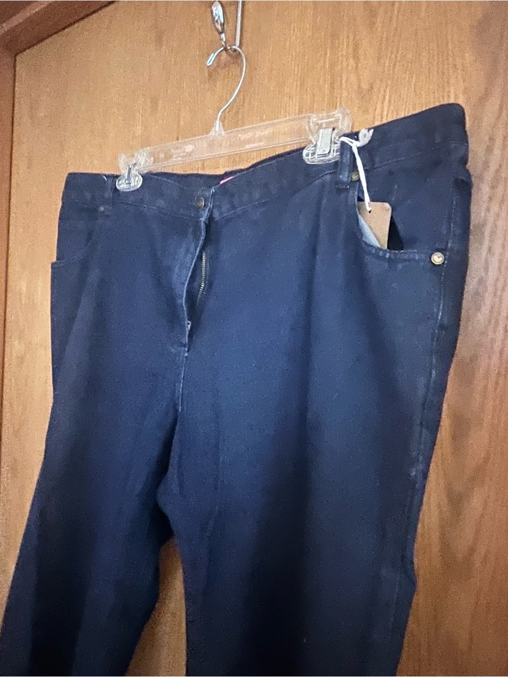 Woman Within Dark Navy Straight-Leg Jeans